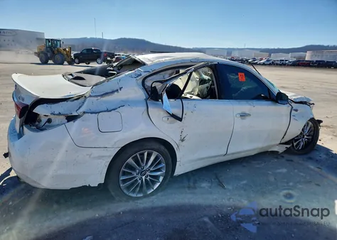 2019 Infinity Q50 3.0T Luxe z USA, uszkodzony, nr VIN JN1EV7AR9KM593059